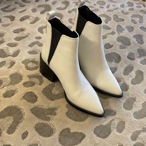 White Steve Madden Chelsea boot